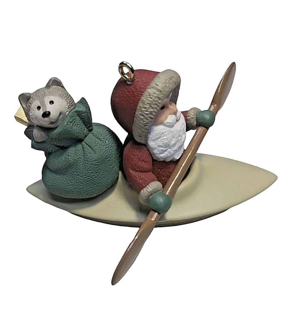 Kringle’s Kayak - Santa (Santas) ornament collectible [Barcode 015012138474] - Main Image 4