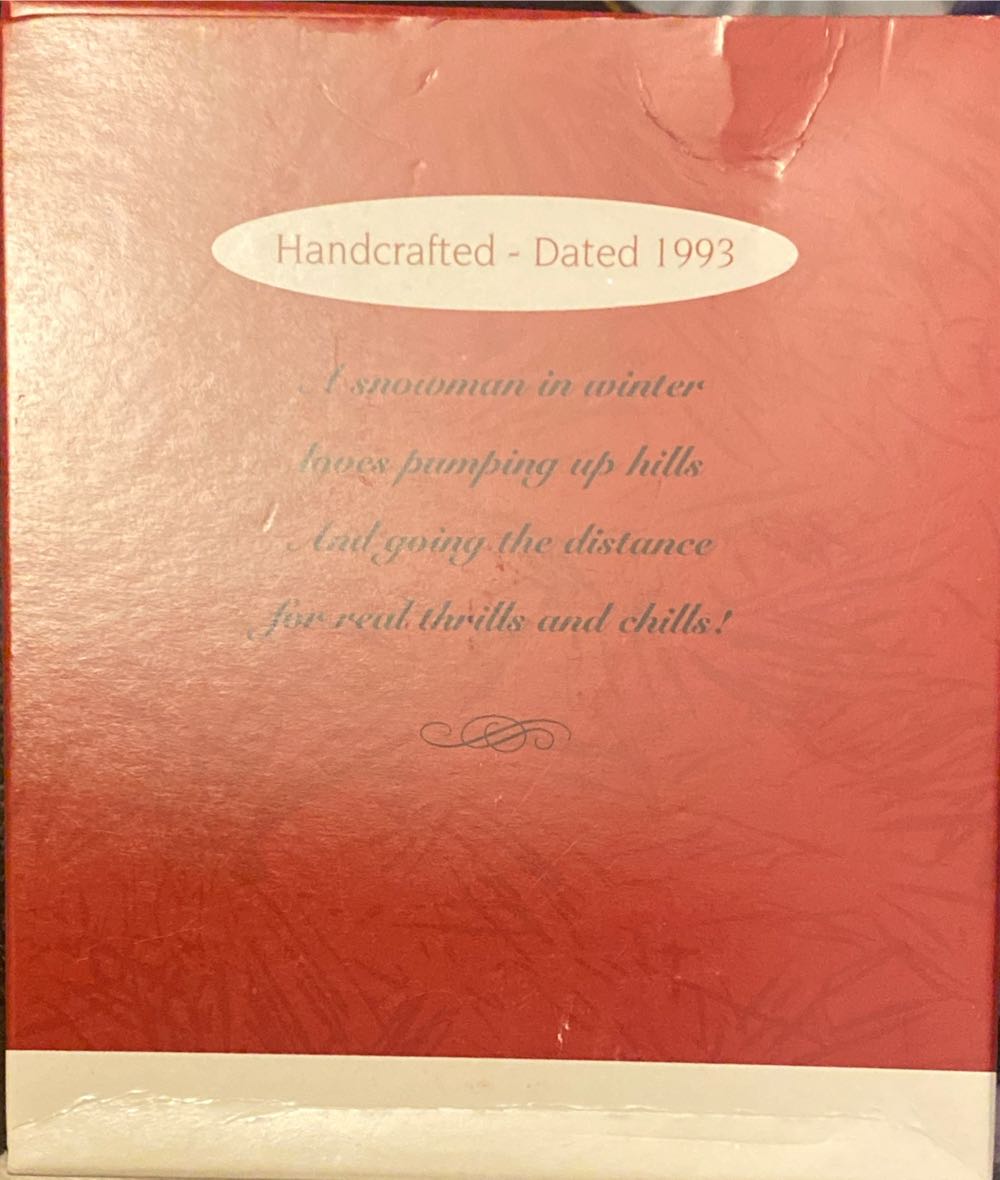 Icicle Bicycle - Snowmen (Polar Bear, Cycling, Sports) ornament collectible [Barcode 015012031461] - Main Image 2