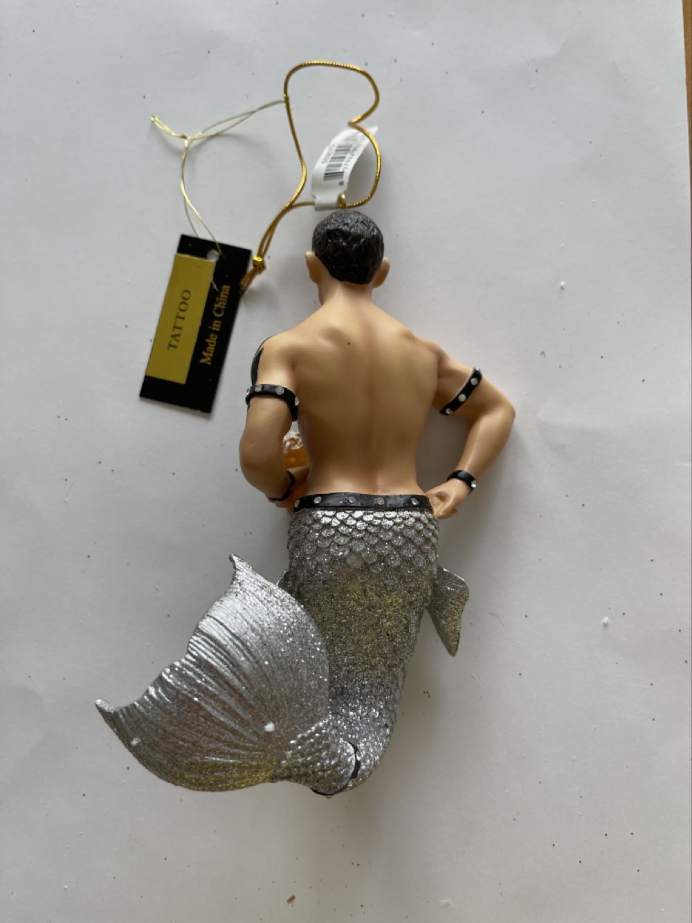 Tattoo Merman #55-50771 - It’s All About The Bling! (One World, One Ocean, Let’s Protect It!) ornament collectible [Barcode 807962907718] - Main Image 2