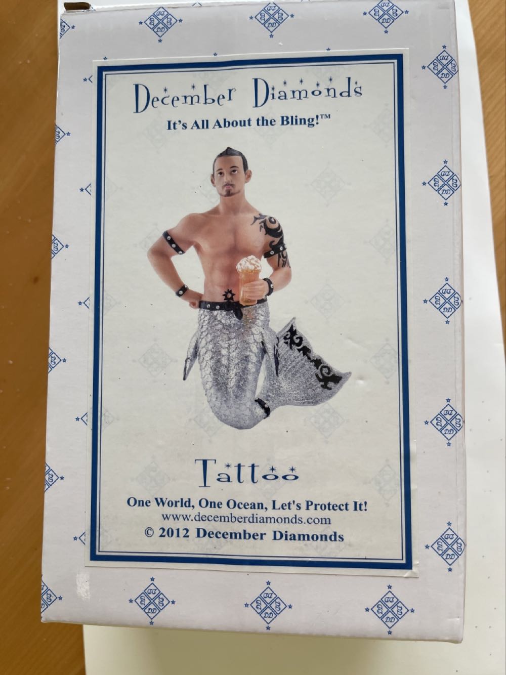 December Diamonds Tattoo  #55-50771 - It’s All About The Bling! (One World, One Ocean, Let’s Protect It!) ornament collectible [Barcode 807962907718] - Main Image 3