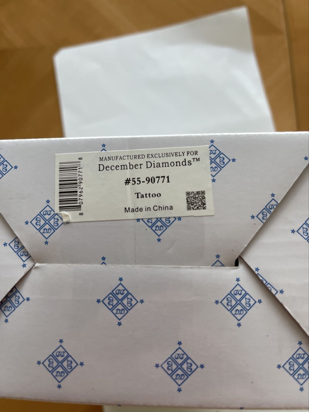December Diamonds Tattoo  #55-50771 - It’s All About The Bling! (One World, One Ocean, Let’s Protect It!) ornament collectible [Barcode 807962907718] - Main Image 4