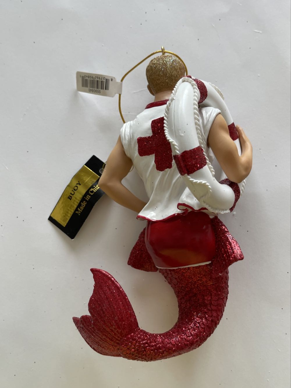Buoy Merman #55-90840 - It’s All About The Bling! (One World, One Ocean, Let’s Protect It!) ornament collectible [Barcode 807962908401] - Main Image 2