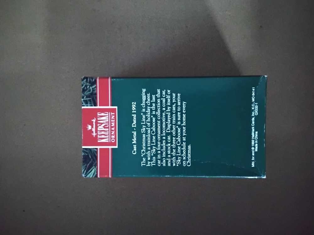 Sky Line Caboose - Christmas Sky Line Collection (Trains) ornament collectible [Barcode 070000027451] - Main Image 2