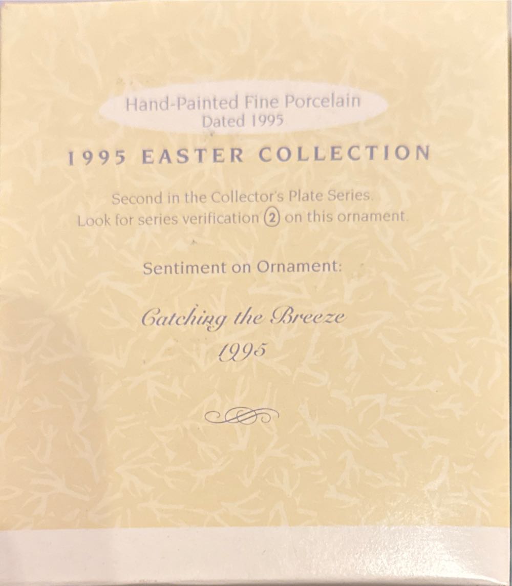 Easter Collection Collector’s Plate #2 Catching The Breeze - Collector’s Plate (Easter) ornament collectible [Barcode 015012246254] - Main Image 2