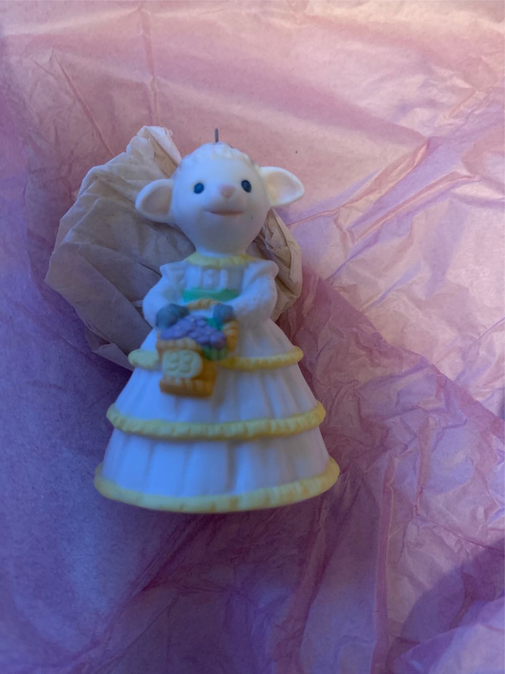 Lovely Lamb  (Easter) ornament collectible [Barcode 015012039849] - Main Image 3