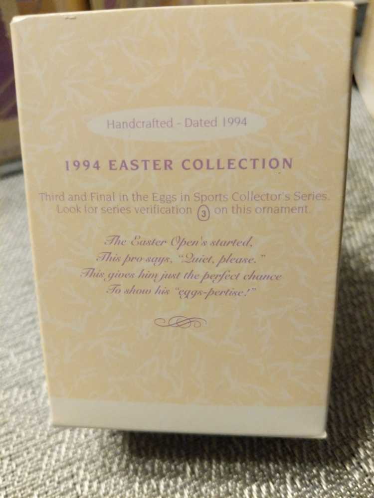 Eggs In Sports- Golf #3  (Easter) ornament collectible [Barcode 015012134469] - Main Image 2