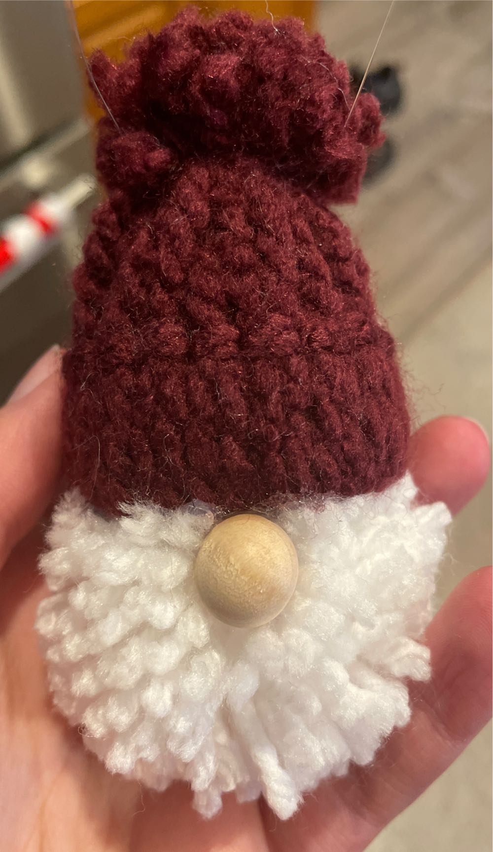 GNOMES - Hand-knit Gnome  ornament collectible - Main Image 1