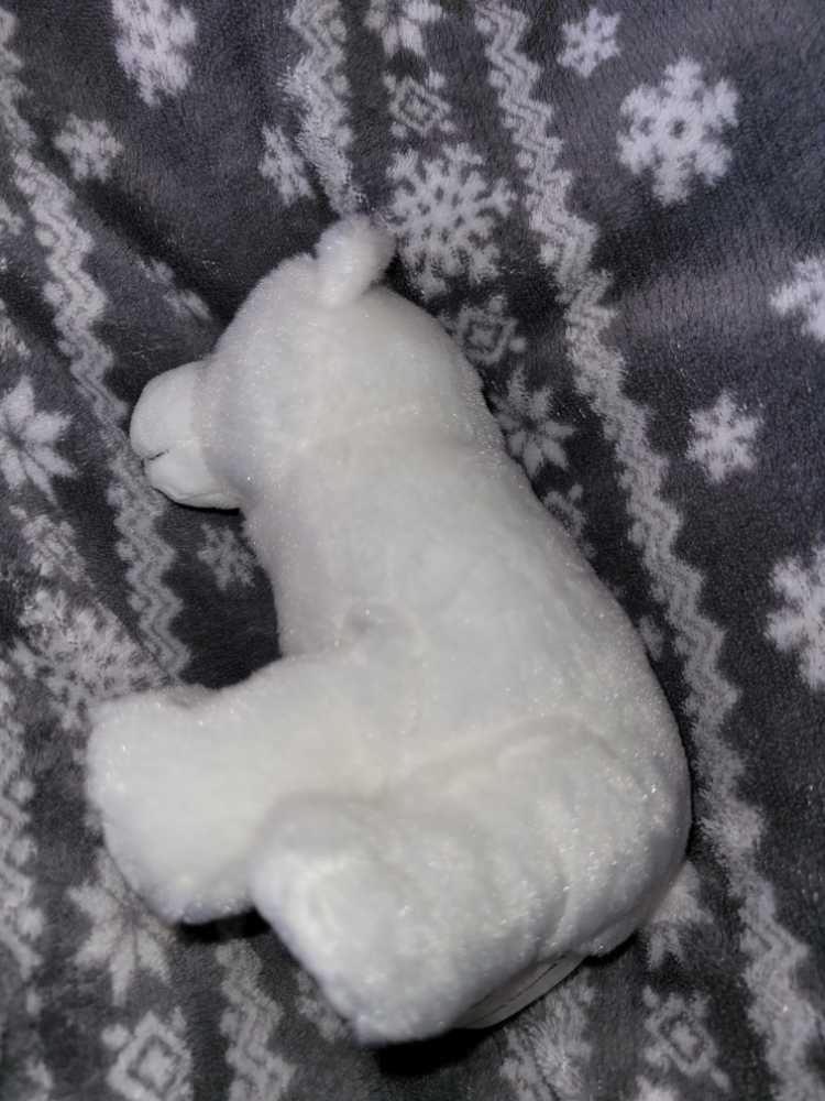Stuffed Polar Bear- Sitting  ornament collectible - Main Image 2
