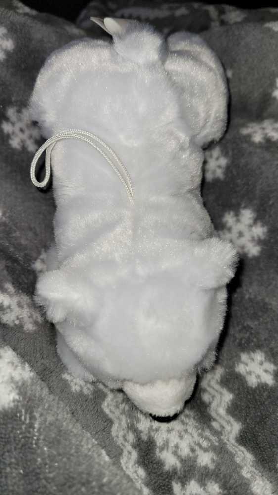 Stuffed Polar Bear- Laying  ornament collectible - Main Image 3