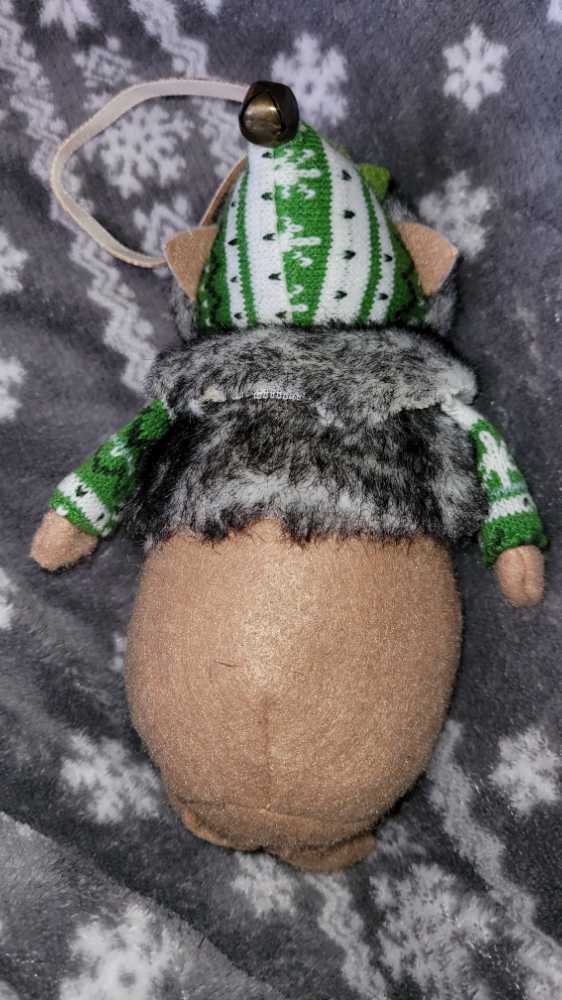 Stuffed Fox- Brown and White with Fur Trimmed Hat and Coat  ornament collectible - Main Image 2