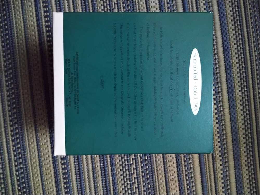 Holiday Barbie  ornament collectible - Main Image 2