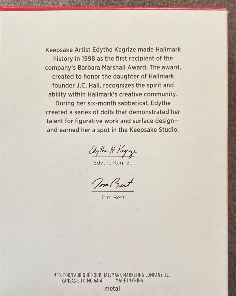 A Beautiful Year  (Photo Holder Ornament) ornament collectible [Barcode 763795658985] - Main Image 3