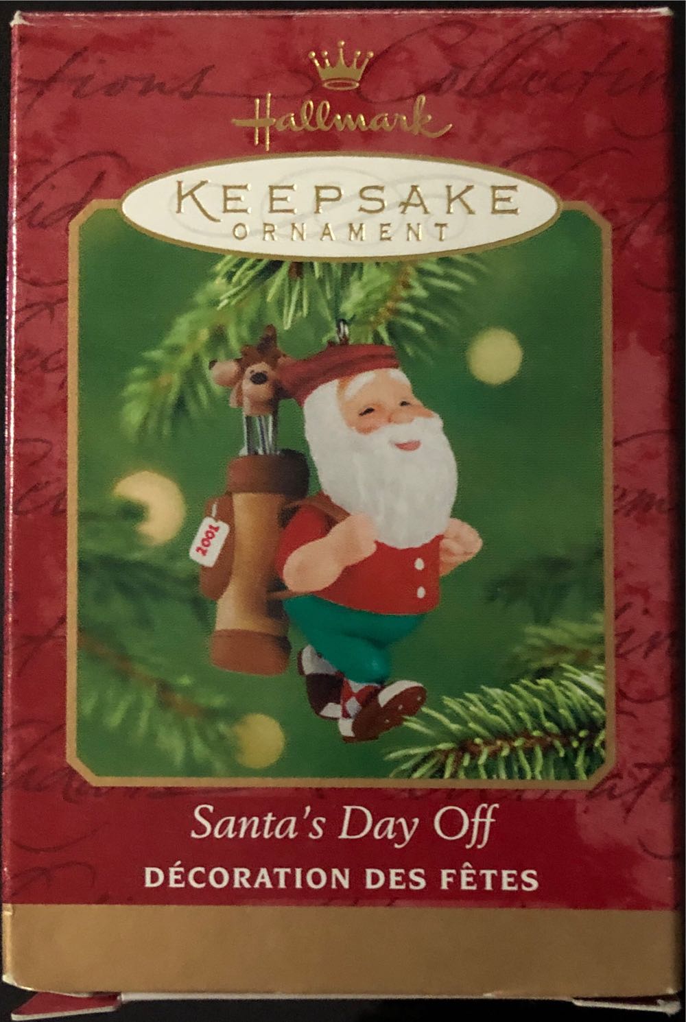 Santa’s Day Off  (Santa) ornament collectible [Barcode 015012652819] - Main Image 2