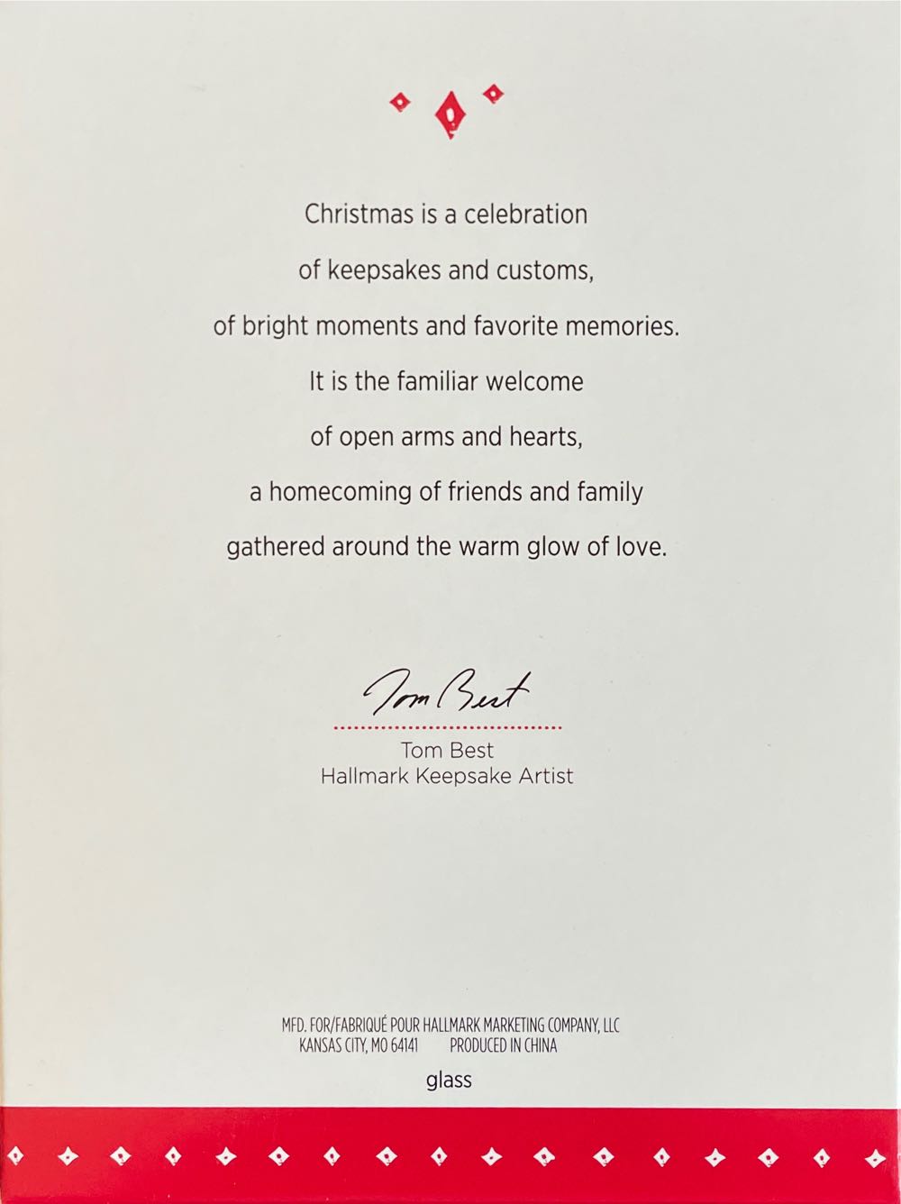 A Homecoming Of The Heart - Glass Ornaments (Home for the Holidays) ornament collectible [Barcode 763795003228] - Main Image 2