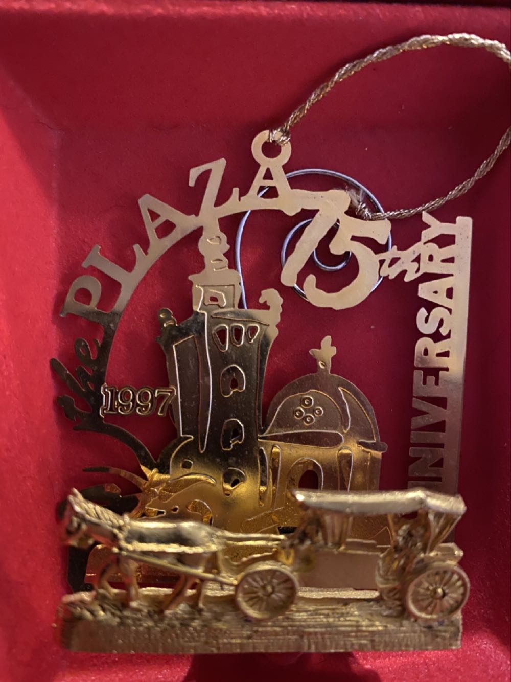 Country Club Plaza Brass Ornament  ornament collectible - Main Image 1