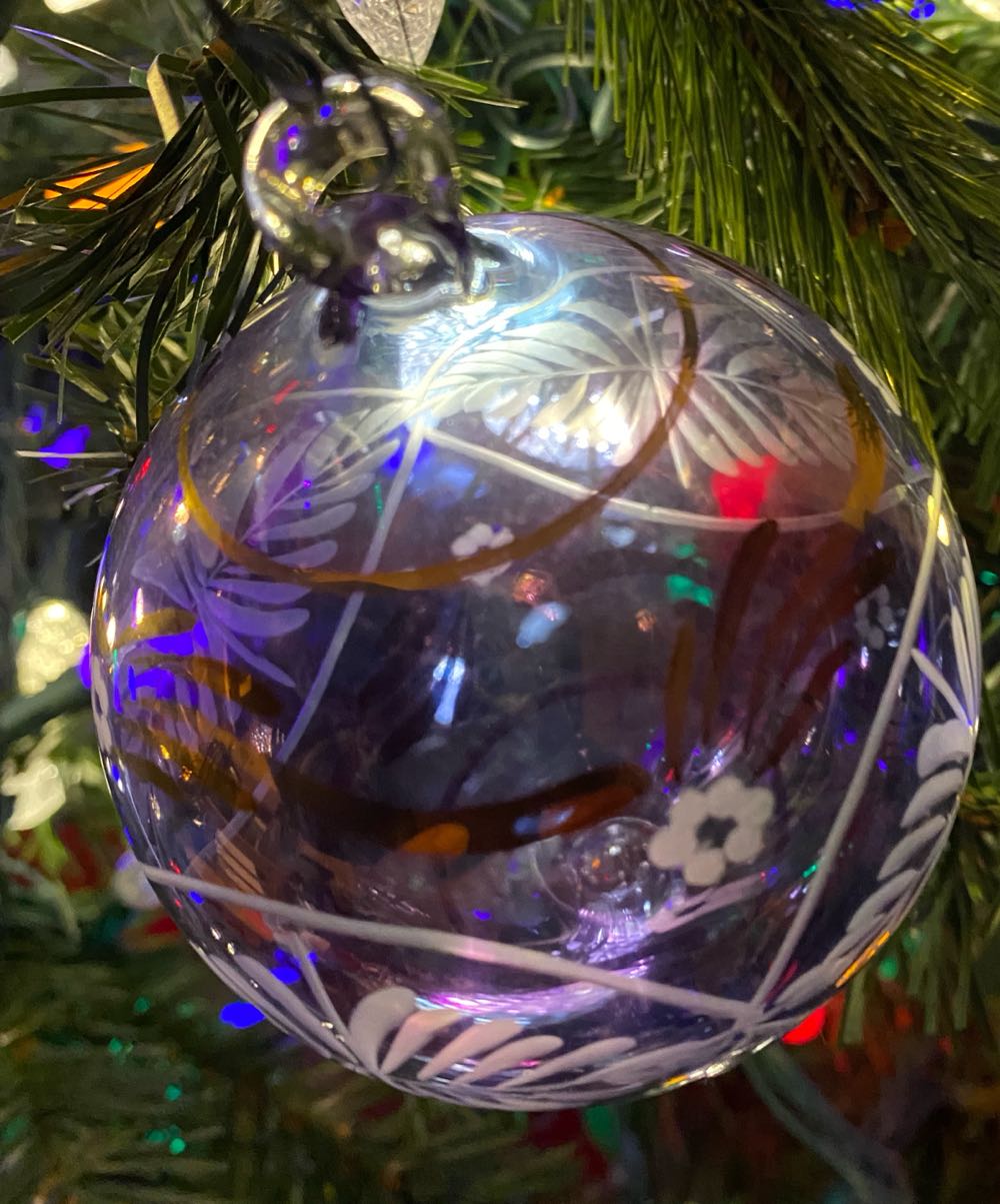 Hand Painted Snowman Ball