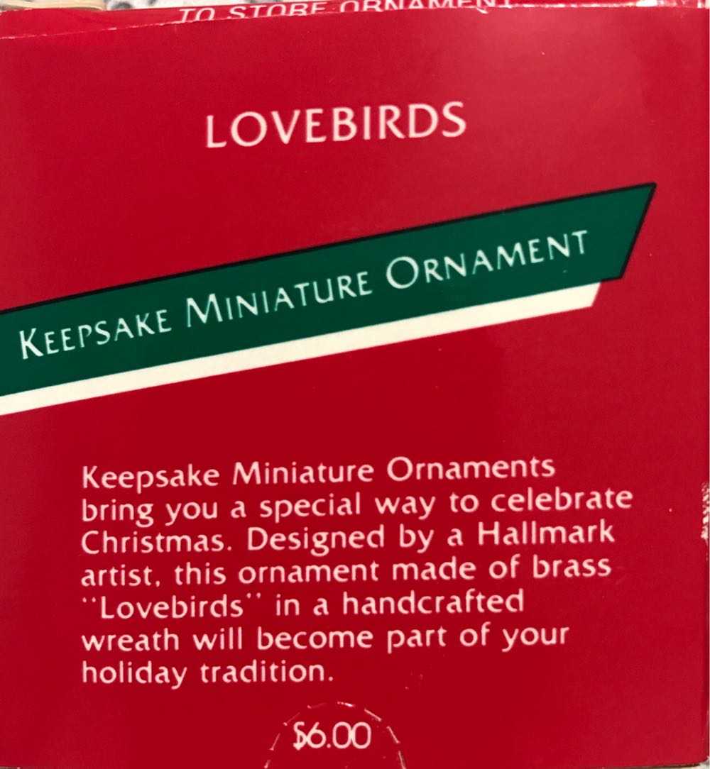 lovebirds  ornament collectible - Main Image 2