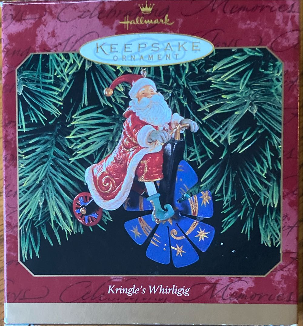 Kringle’s Whirligig Hallmark Christmas Ornament QX6847 - Santa (Santa) ornament collectible [Barcode 015012493184] - Main Image 2