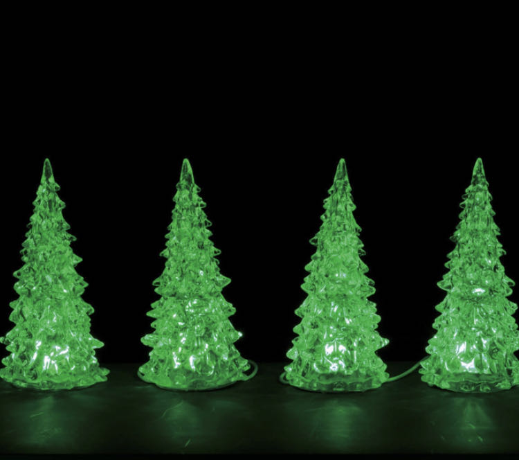 Lemax Crystal Lighted Tree, 3 Color Changeable, Small - General Products ornament collectible - Main Image 1