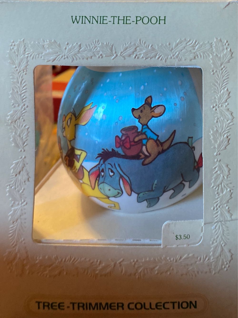 1979 Winnie The Pooh Satin Ball  ornament collectible - Main Image 3