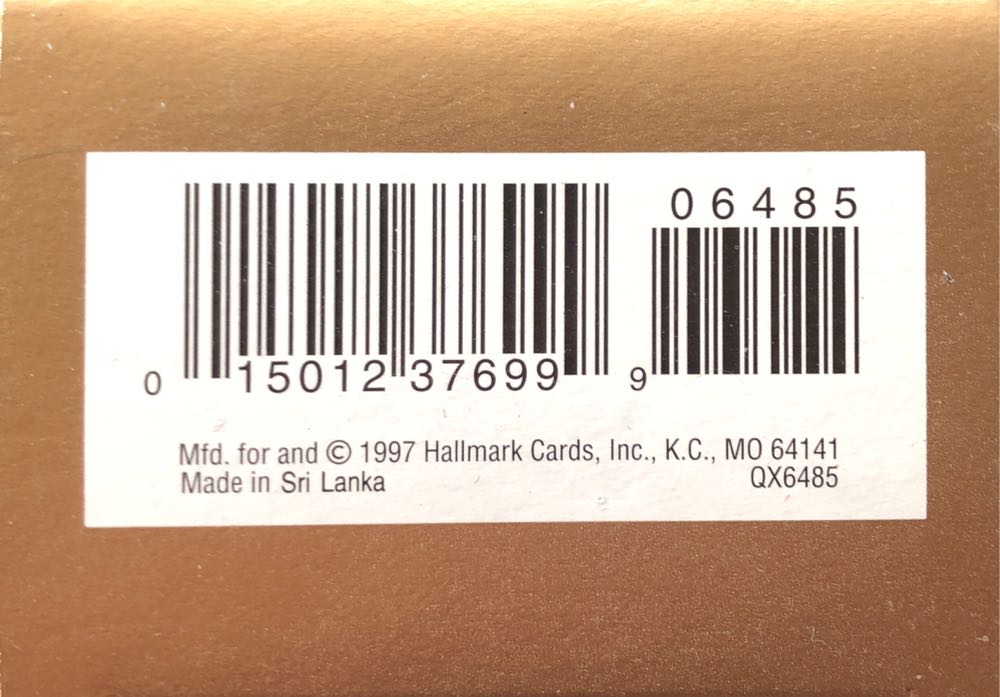 Baby’s First Christmas 1997  ornament collectible [Barcode 015012376999] - Main Image 2