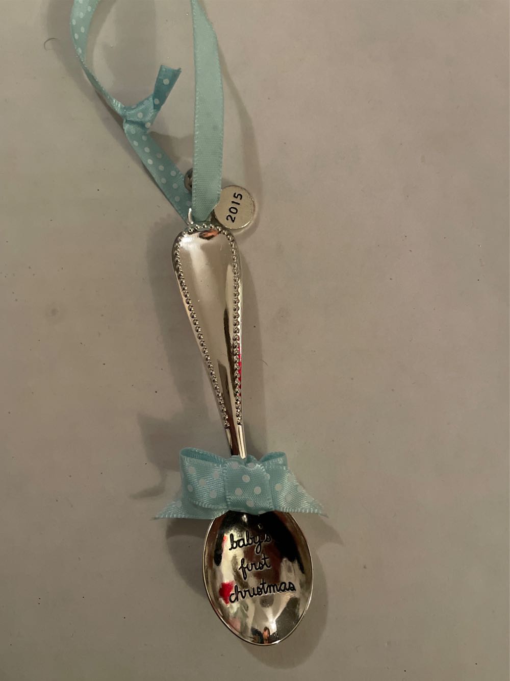 Baby’s First Christmas Spoon  ornament collectible - Main Image 1