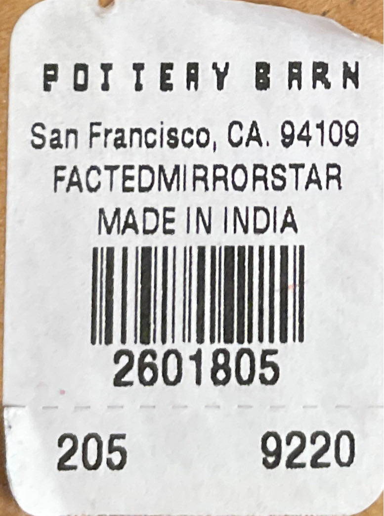 Mirrored Star  ornament collectible - Main Image 2