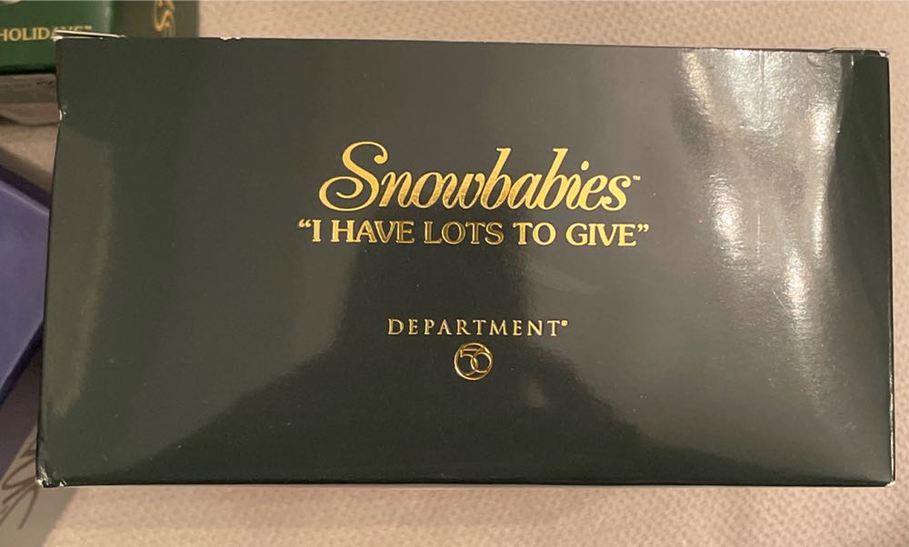 I Have Lots To Give  (Snowbabies) ornament collectible [Barcode 734409201293] - Main Image 2