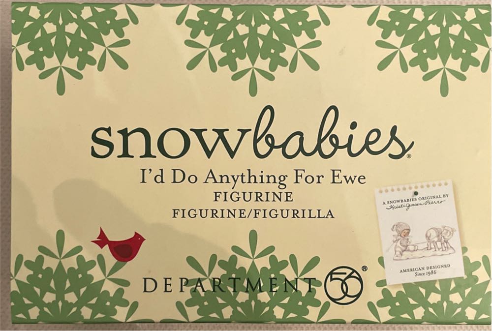 I’d Do Anything For Ewe  (Snowbabies) ornament collectible - Main Image 2