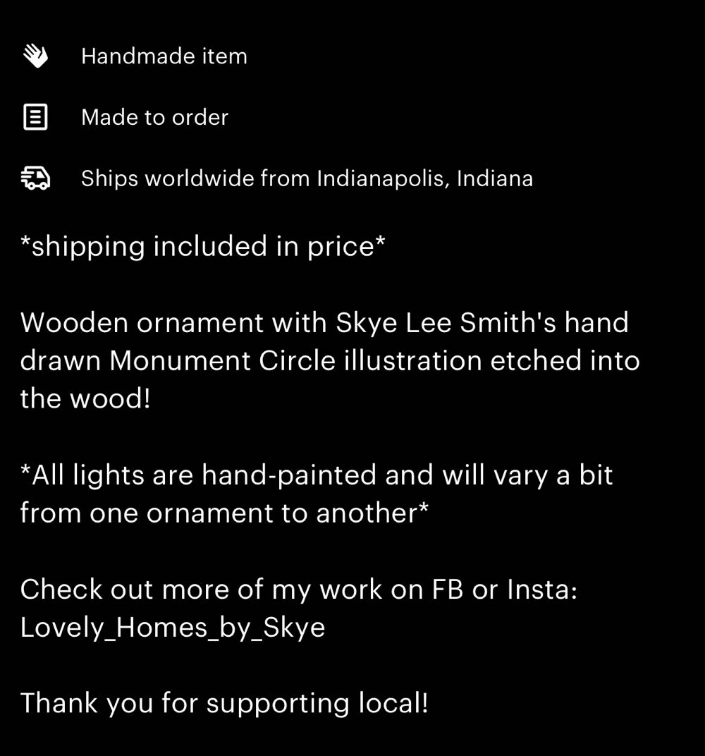 Handmade Monument Circle Ornament  ornament collectible - Main Image 2