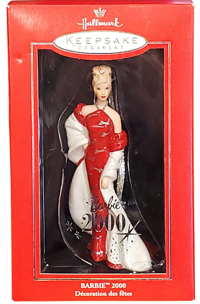 Barbie: Barbie 2000 Club Exclusive - Porcelain Barbie (Barbie) ornament collectible [Barcode 015012608298] - Main Image 3