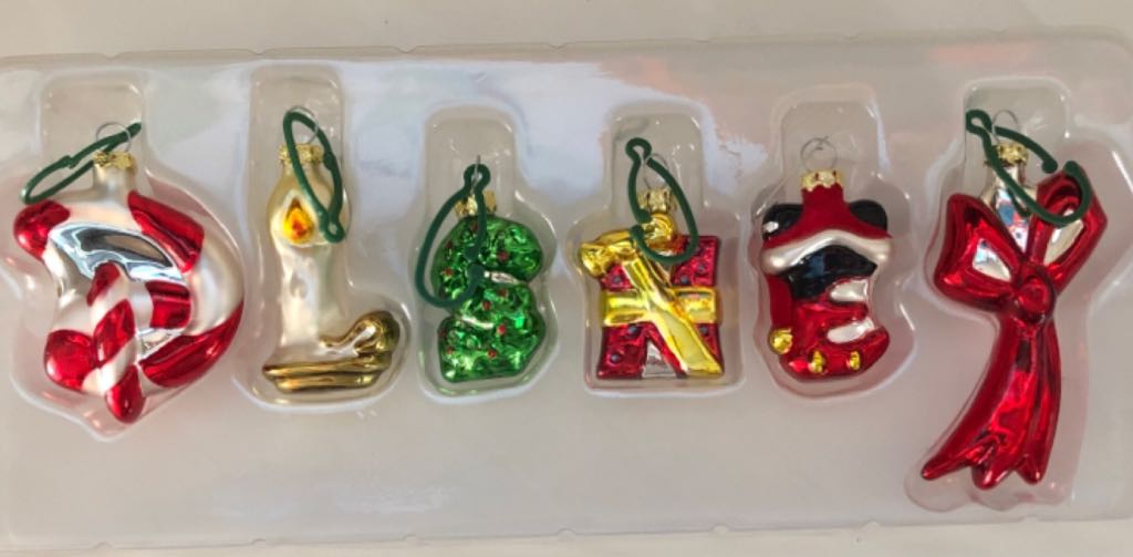Mickey Mouse Icon Holiday Ornaments Set Of 4