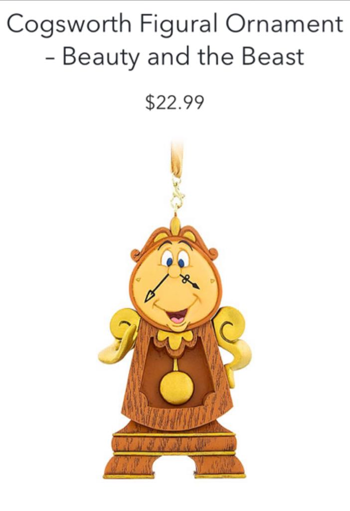 Cogsworth - Disney Parks (Beauty and the Beast) ornament collectible - Main Image 2
