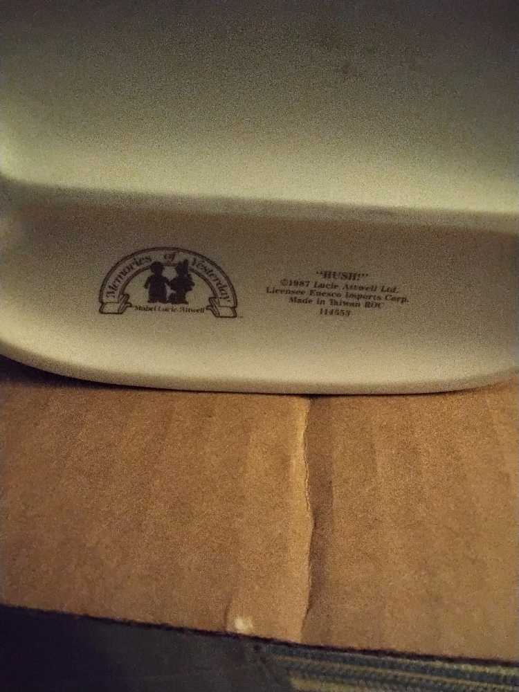 "Hush” Boy & Girl on Bench   ornament collectible - Main Image 2