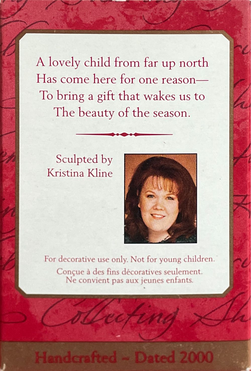 Bringing Her Gift - Keepsake Ornament (Eskimos) ornament collectible [Barcode 015012535884] - Main Image 2