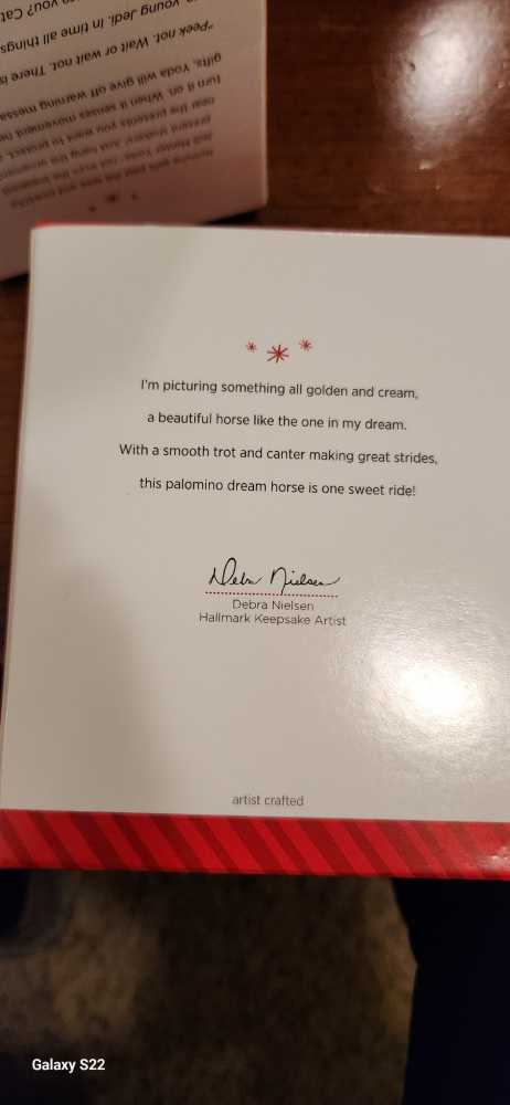 Dream Horse Palomino - Dream Horse (Animals & Nature) ornament collectible [Barcode 795902448554] - Main Image 2