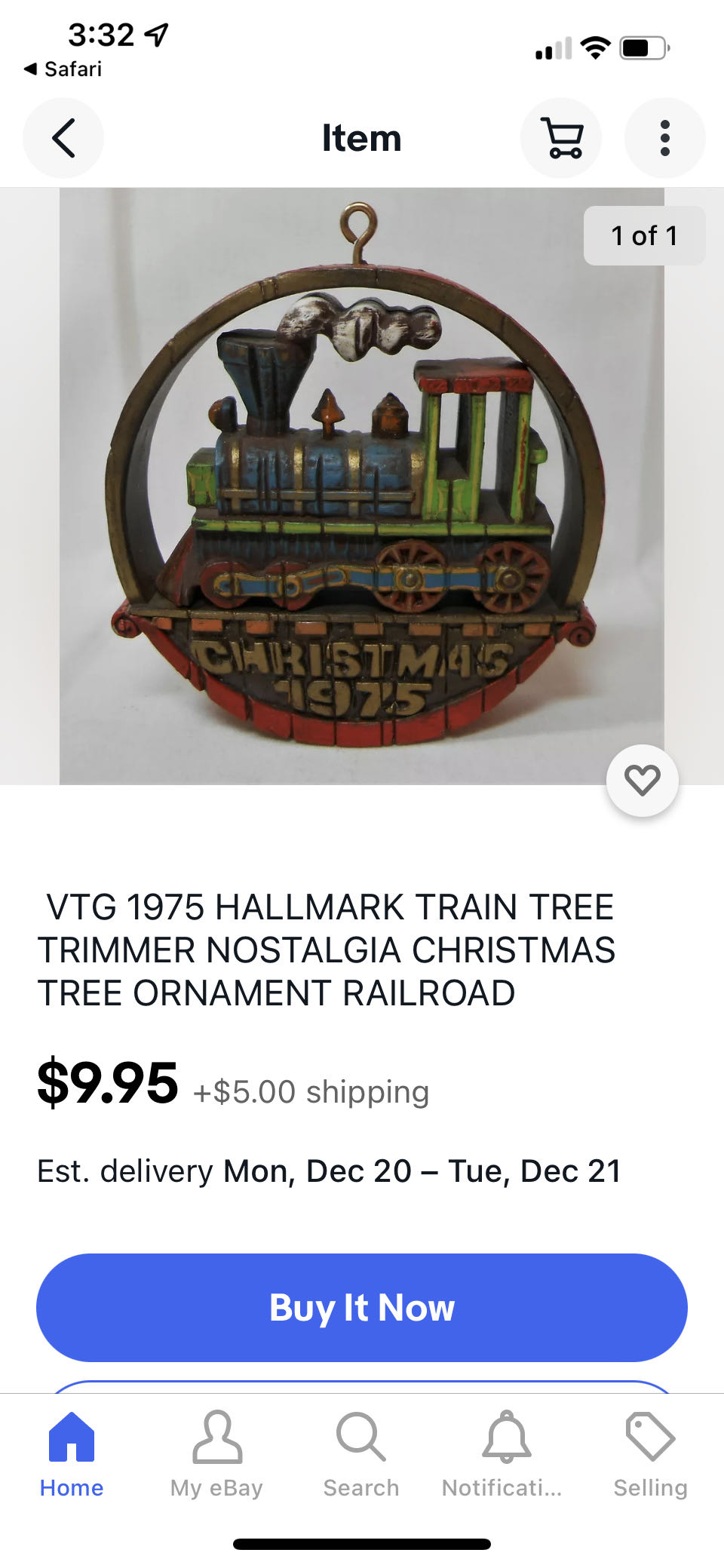 Locomotive  ornament collectible - Main Image 1