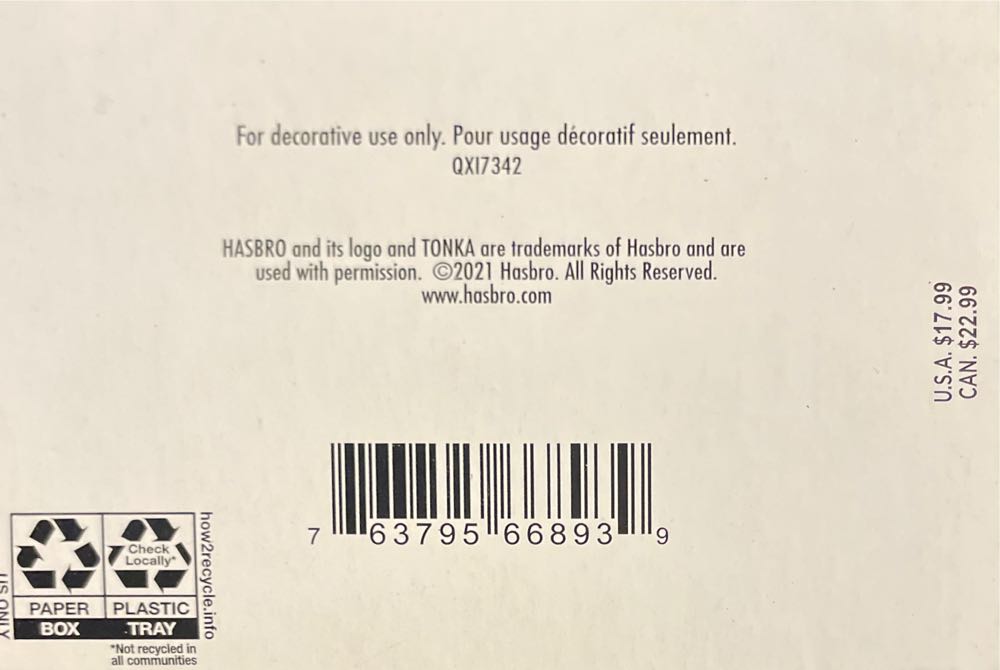 Hasbro Tonka Crane And Clam 75th Anniversary - Hasbro (Tonka) ornament collectible [Barcode 763795668939] - Main Image 3