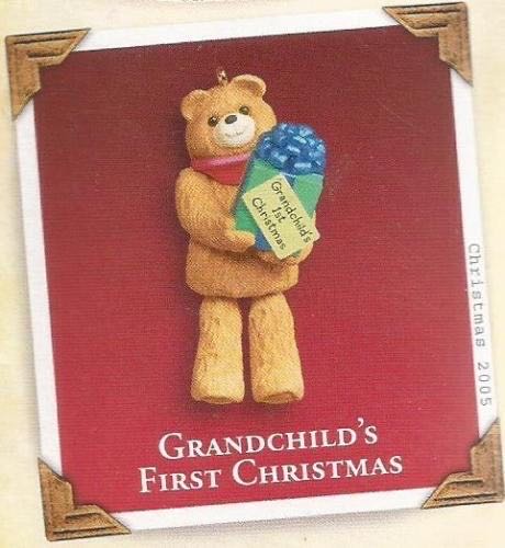 Grandchild’s First Christmas - Bear (Keepsake Ornament) ornament collectible [Barcode 015012876246] - Main Image 1