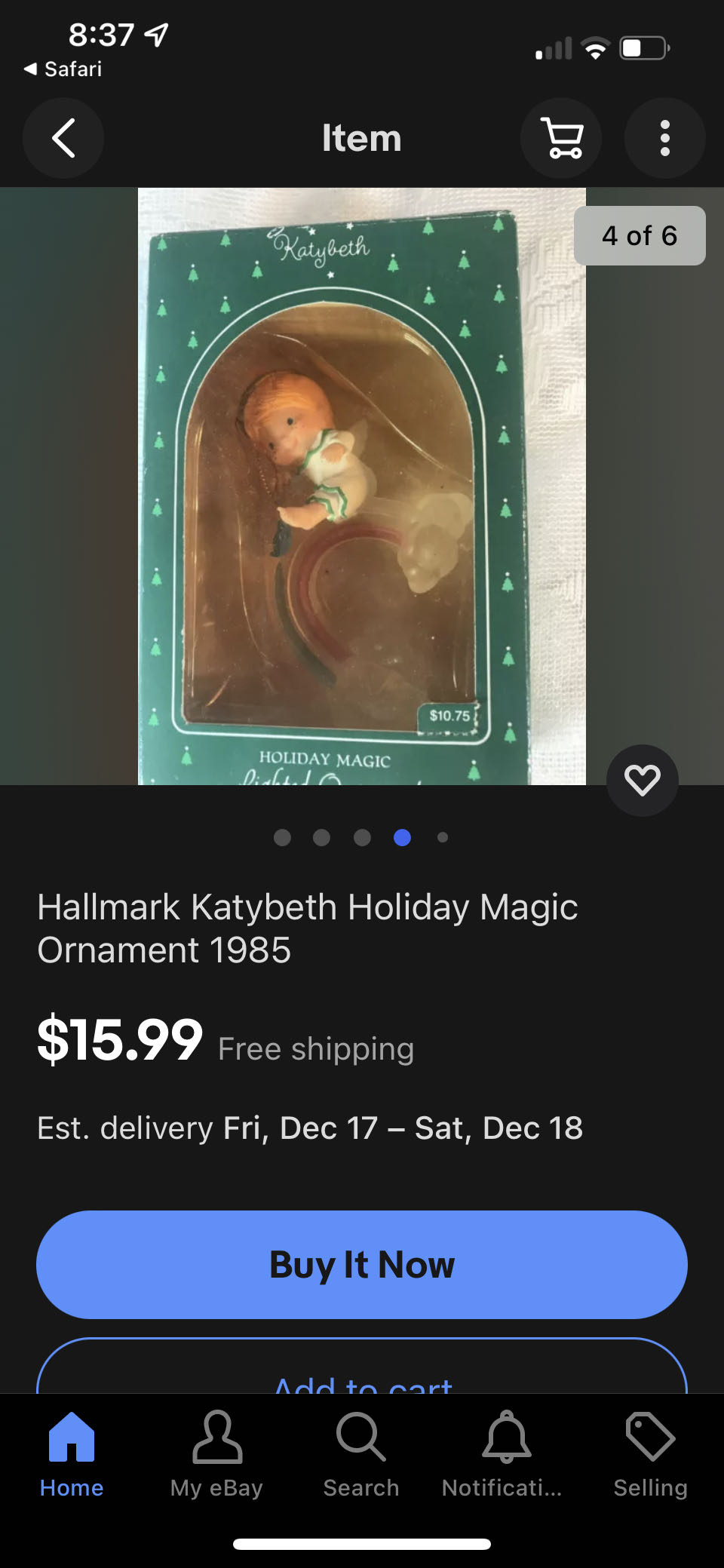 Kaybeth - Lighted Keepsake Magic ornament collectible - Main Image 2
