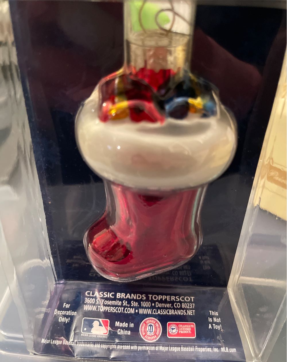 Stocking Blown Glass Ornament  (IU) ornament collectible - Main Image 3