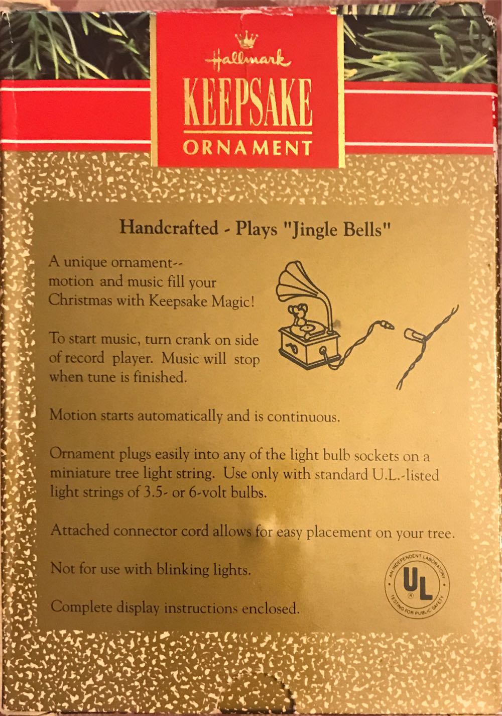 Song And Dance  ornament collectible [Barcode 070000027543] - Main Image 3