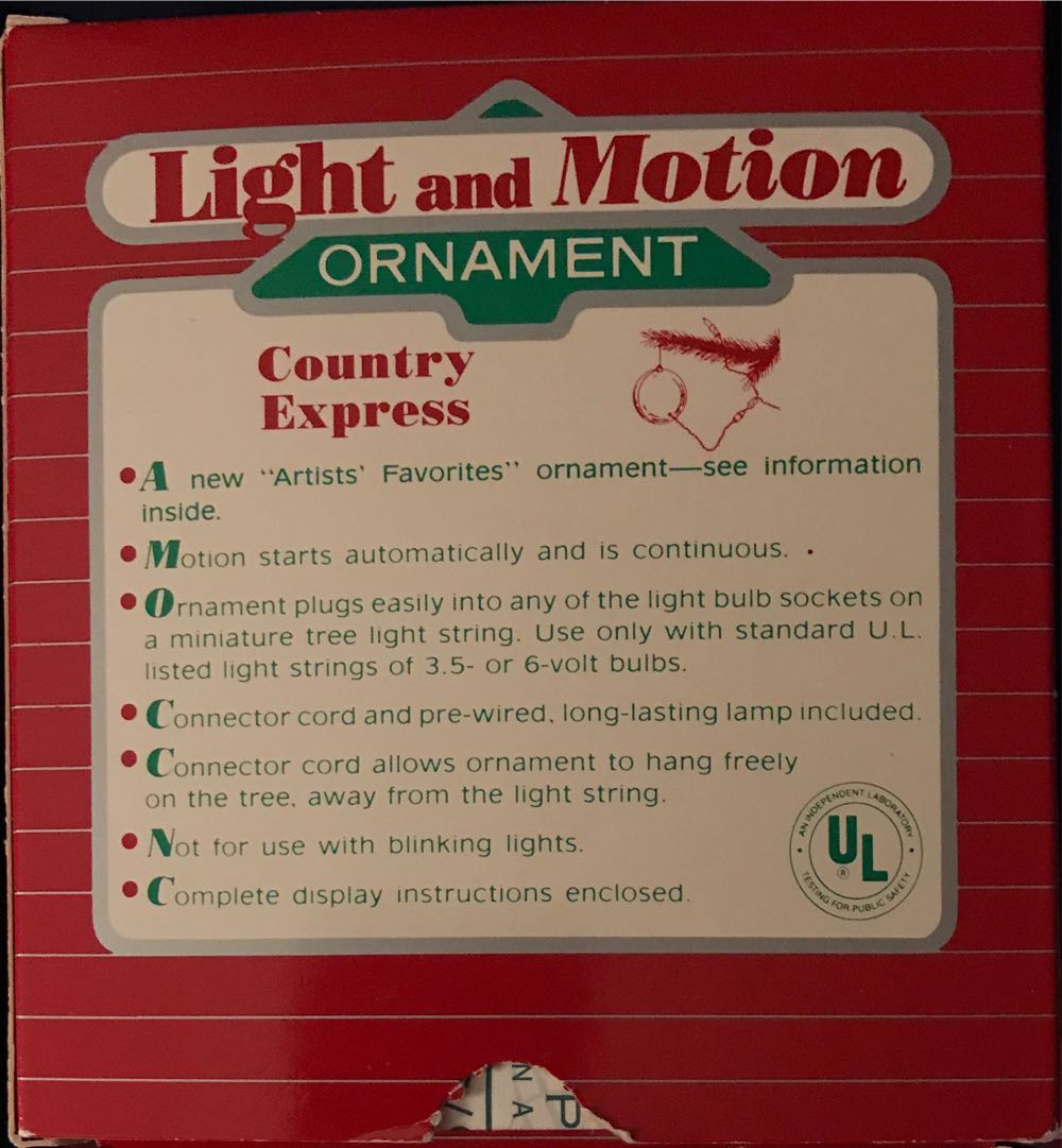 Country Express Train - Light And Motion (Lights and Motion) ornament collectible - Main Image 4