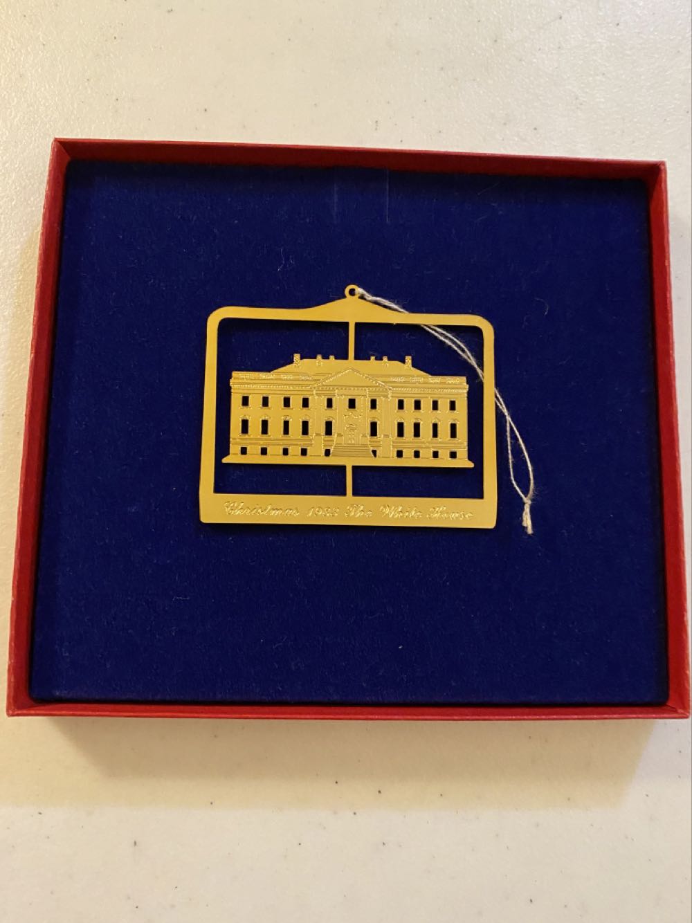 White House 1983 Ornament - White House Christmas Ornaments (John Adams) ornament collectible - Main Image 1