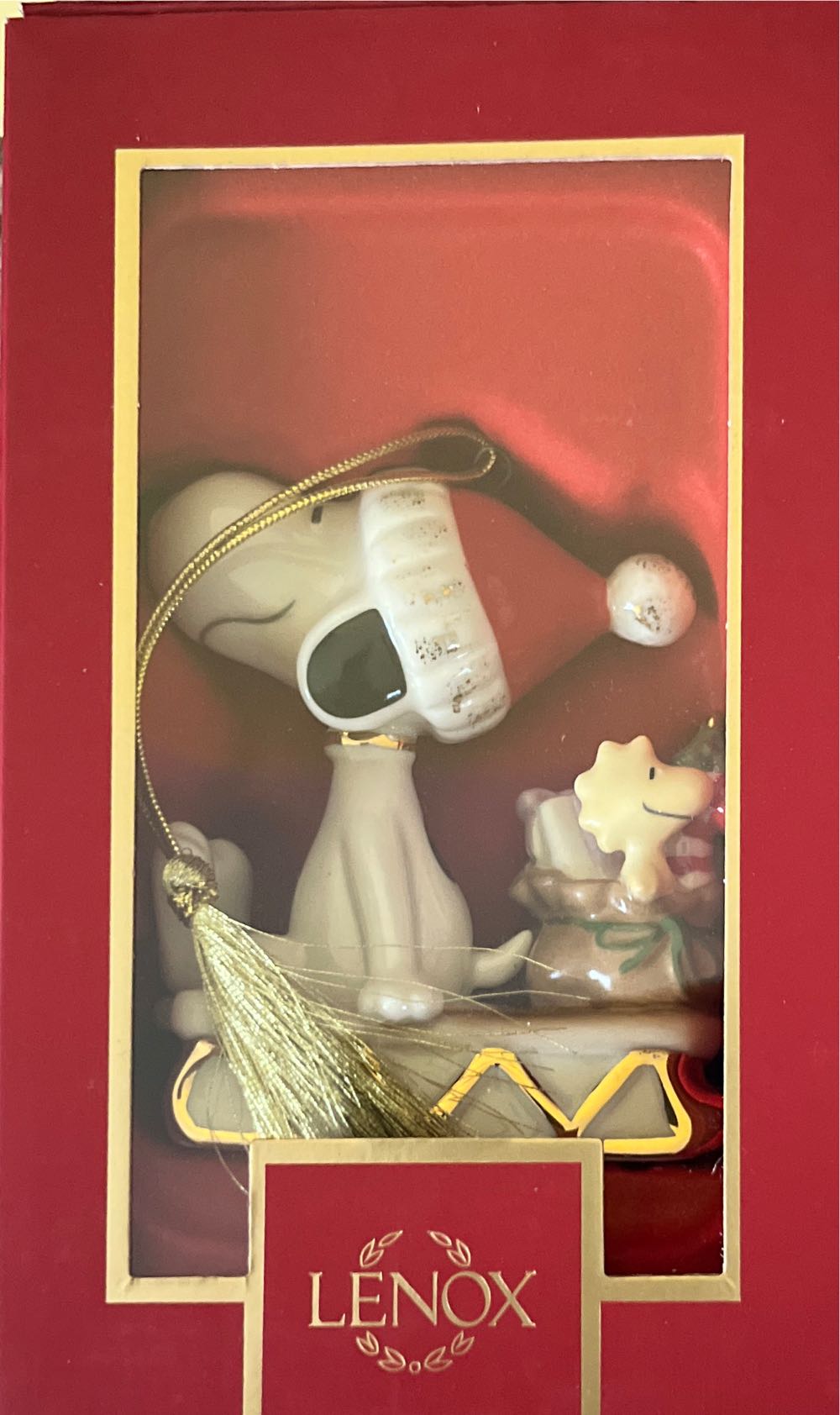 Snoopy Sledding Into The Holidays Ornament - Snoopy (Peanuts) ornament collectible [Barcode 882864837349] - Main Image 4