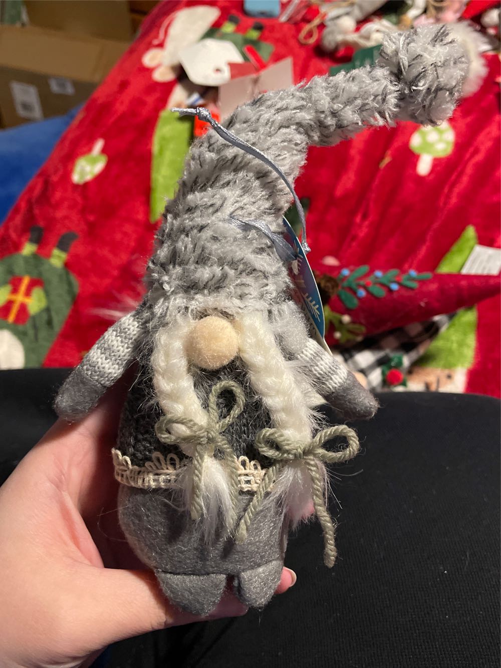GNOMES - Grey Woman - Meijer  ornament collectible [Barcode 719283726629] - Main Image 1