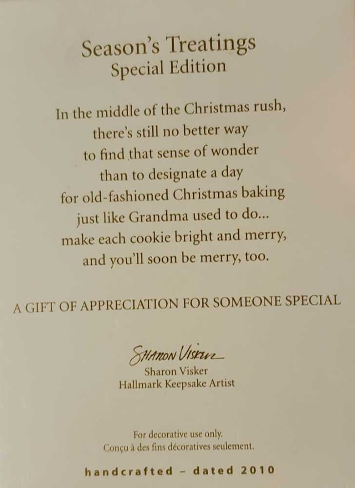 Season’s Treatings Special Edition  - Baking (Baking) ornament collectible - Main Image 2