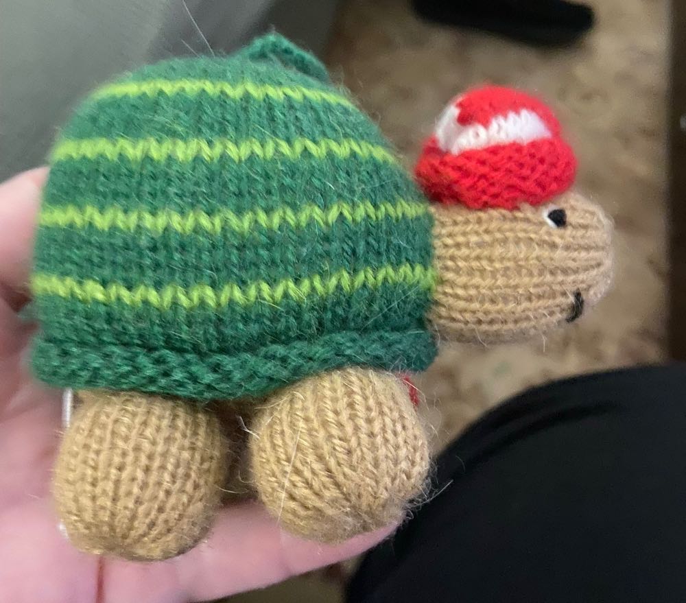 C&B Wool Turtle  ornament collectible - Main Image 2