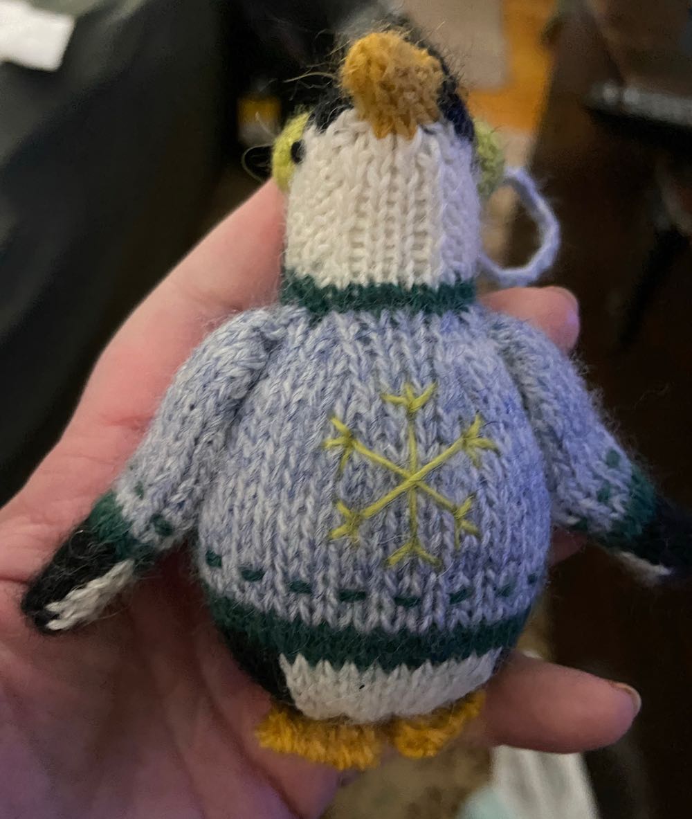 C&B Wool Sweater Penguin  ornament collectible - Main Image 2