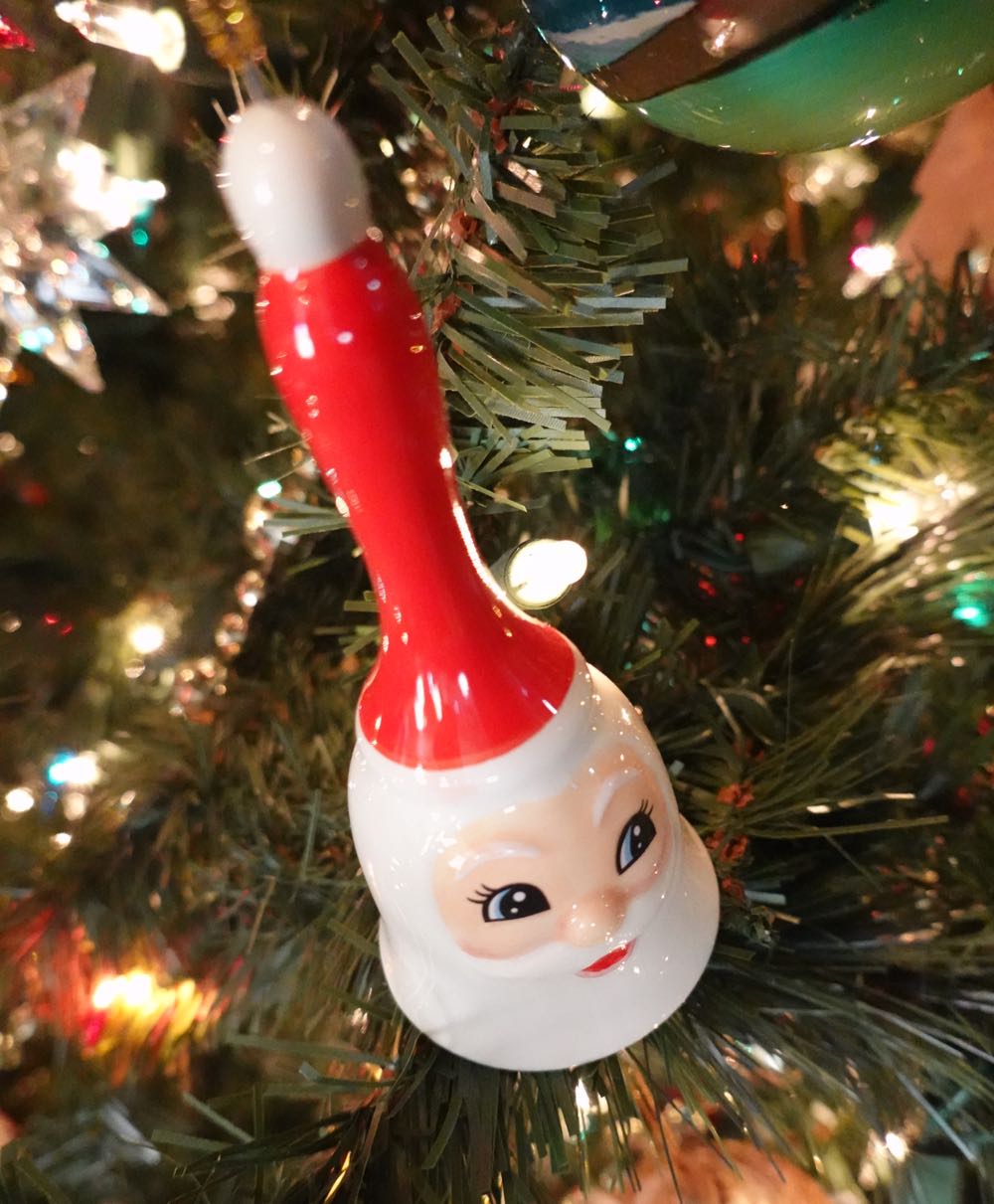 Crate&Barrel Santa Bell  (Santa) ornament collectible - Main Image 2